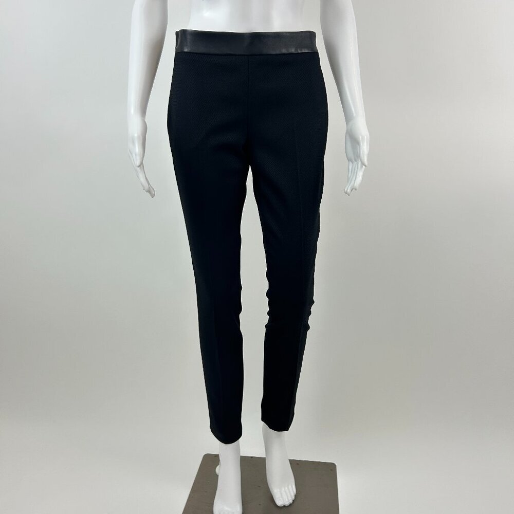 Gucci Black Wool Blend Flat-Front Trousers with Tag